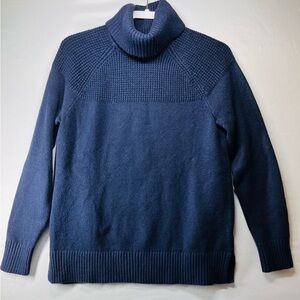 L.L. Bean Women's Navy Turtleneck Sweater